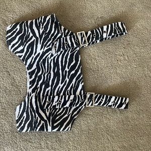 Zebra print top